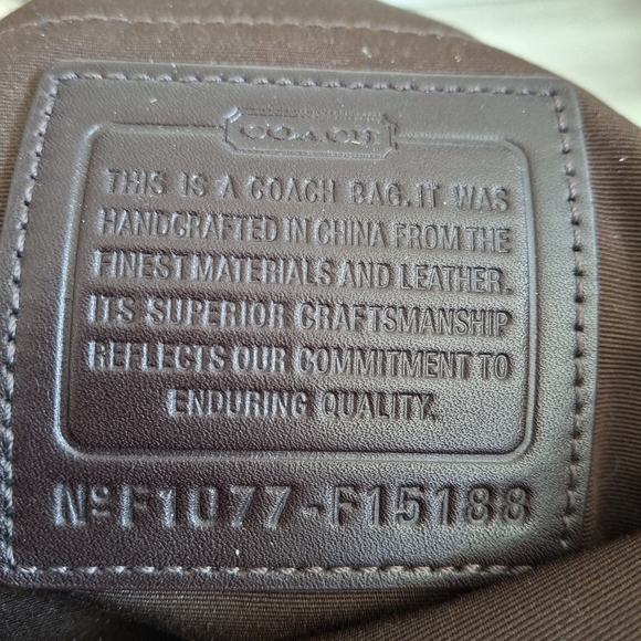 Coach Tan and Brown Signature Tote - Picture 2 of 5